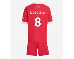 Liverpool Dominik Szoboszlai #8 Hemmaställ Barn 2025-26 Kortärmad (+ Korta byxor)
